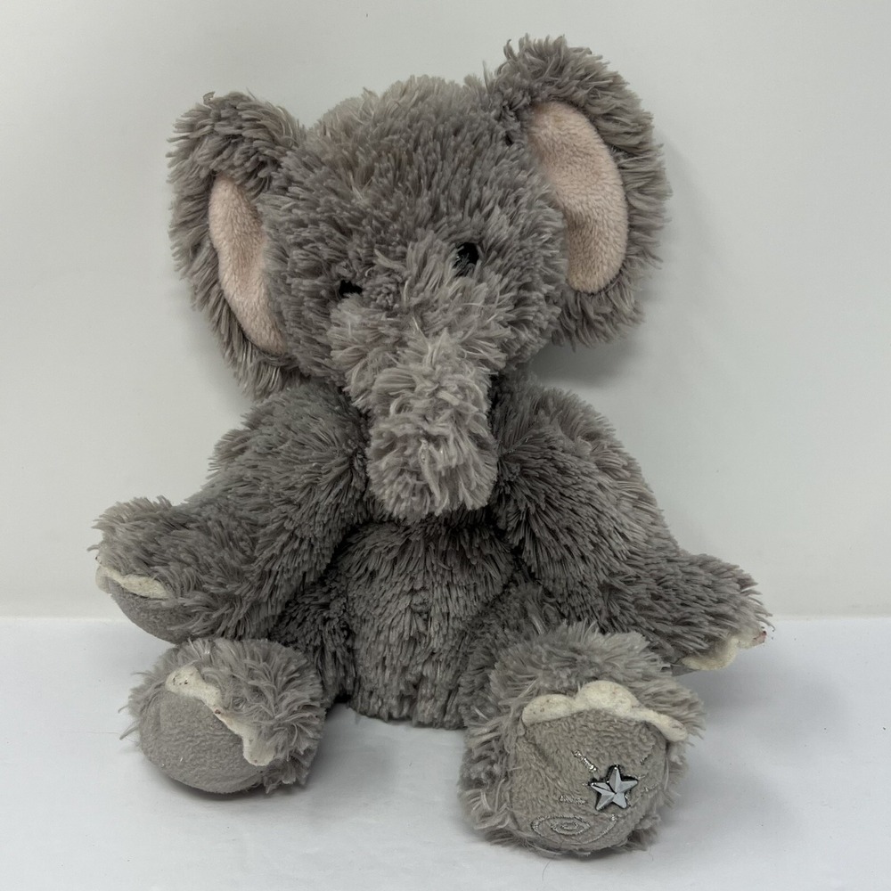 Russ Shining Stars Gray Elephant Plush‎ 9" Soft Stuffed Animal Toy Collectible